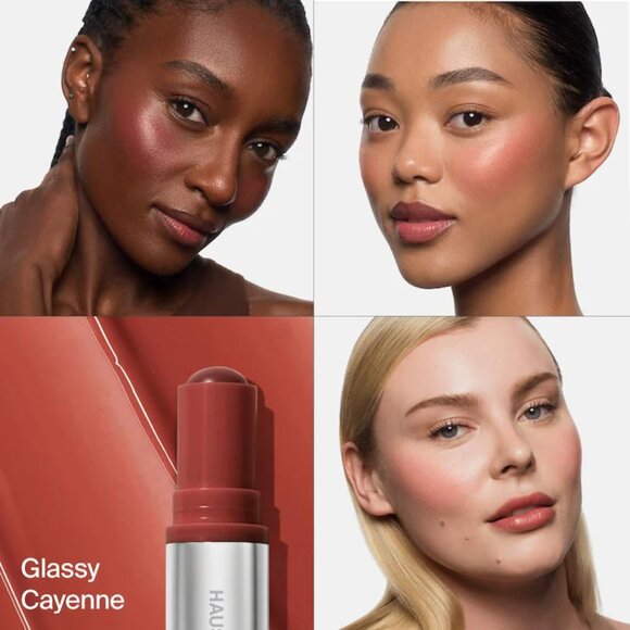 NIB ✅ Haus Labs #CAYENNE Color Fuse Glassy Blush Balm Stick ✨ NIB - Picture 2 of 8